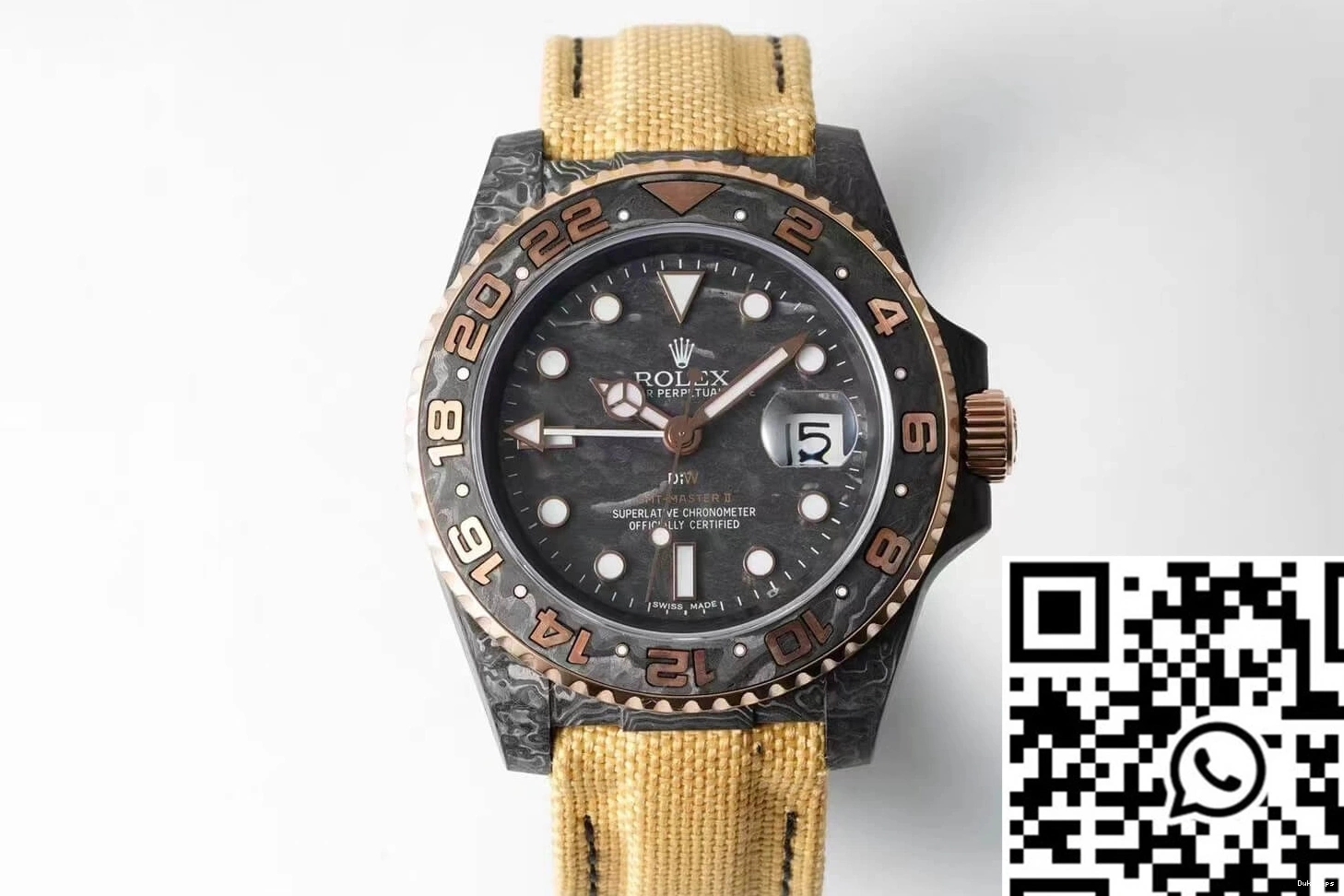 Diw Strap II Fabric Fiber Yellow GMT-MASTER Rolex Carbon 0418